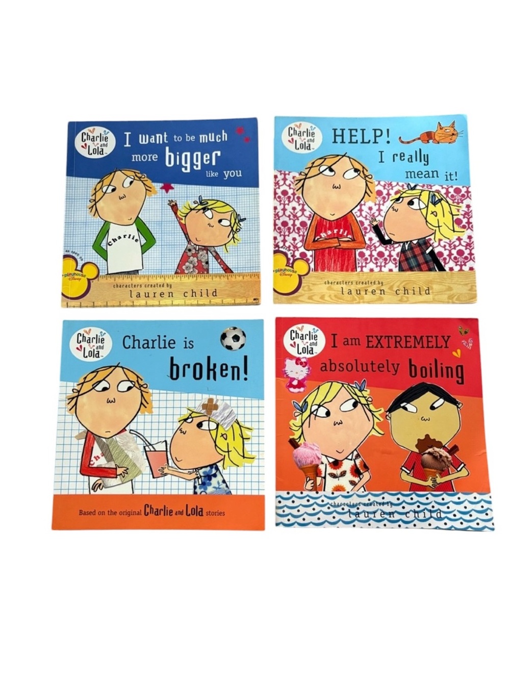 Charlie & Lola Book Bundle Lot of 4 Lauren Child Kids Books